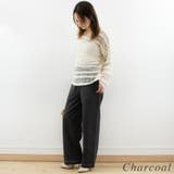 ポンチ配色ステッチコクーンパンツ | A.NATALY | 詳細画像1 