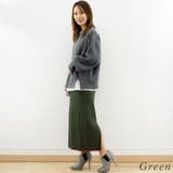 カラーヘムワイドリブニットタイトスカート | A.NATALY | 詳細画像3 