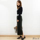 カラーヘムワイドリブニットタイトスカート | A.NATALY | 詳細画像5 