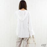 ポリエステルレーヨンフードシャツ | A.NATALY | 詳細画像1 