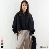 ブラック | ドロストヘムスキッパーシャツブラウス | A.NATALY