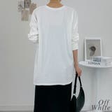 オーバーサイズ裾ラウンドカットソー | A.NATALY | 詳細画像1 