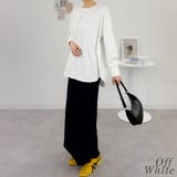 オーバーサイズ裾ラウンドカットソー | A.NATALY | 詳細画像2 