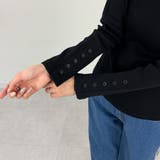 袖口ボタンリブロングTシャツ | A.NATALY | 詳細画像11 