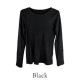 袖口ボタンリブロングTシャツ | A.NATALY | 詳細画像6 