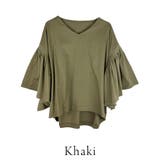 ドロップショルダーギャザースリーブカットソー | A.NATALY | 詳細画像10