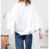 ドロップショルダーギャザースリーブカットソー | A.NATALY | 詳細画像3