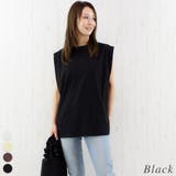 ブラック | 天竺ショルダータックプルオーバー | A.NATALY