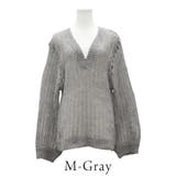 透かし編みⅤネックプルオーバー | A.NATALY | 詳細画像11 