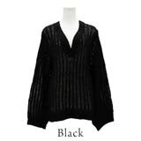 透かし編みⅤネックプルオーバー | A.NATALY | 詳細画像12 