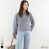 グレー | MIXメッシュポロニット | A.NATALY