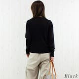 麻タッチメタル釦シアーカーディガン | A.NATALY | 詳細画像7 