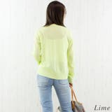 麻タッチメタル釦シアーカーディガン | A.NATALY | 詳細画像3 