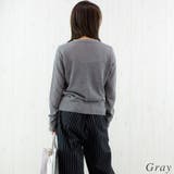 麻タッチメタル釦シアーカーディガン | A.NATALY | 詳細画像5 