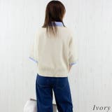 シャツドッキング半袖ポロニット | A.NATALY | 詳細画像1 