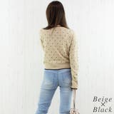 麻ライクドット配色カーデ | A.NATALY | 詳細画像2