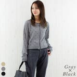 麻ライクドット配色カーデ | A.NATALY | 詳細画像4