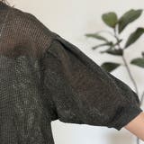 メッシュ編みボートネック5分袖カーディガン | A.NATALY | 詳細画像10 