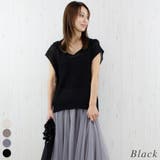 ブラック | ドライタッチ度甘フードトップス | A.NATALY