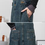 配色ショルダーデニムサロペットスカート | A.NATALY | 詳細画像12 