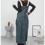 配色ショルダーデニムサロペットスカート | A.NATALY | 詳細画像2 