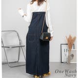 配色ショルダーデニムサロペットスカート | A.NATALY | 詳細画像6 