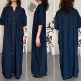 ライトオンスデニムスキッパーネックシャツワンピース | A.NATALY | 詳細画像10