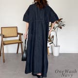 ライトオンスデニムスキッパーネックシャツワンピース | A.NATALY | 詳細画像6