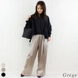 サテンルーズパンツ | A.NATALY | 詳細画像4 