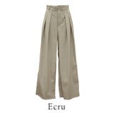 ウォッシャブルフェイクレザータックワイドパンツ | A.NATALY | 詳細画像13