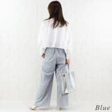 ウォッシャブルフェイクレザータックワイドパンツ | A.NATALY | 詳細画像9