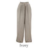 リネンライクストライプタックイージーパンツ | A.NATALY | 詳細画像7 