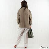 リネンライクストライプタックイージーパンツ | A.NATALY | 詳細画像2 