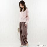 リネンライクストライプタックイージーパンツ | A.NATALY | 詳細画像3 