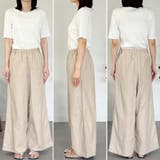 綿麻ウェストゴムワイドパンツ | A.NATALY | 詳細画像10