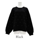 ブラック | ドットパールニット | A.NATALY