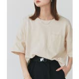 ポケット付きTシャツ コットン100% ラウンドヘム | ad thie | 詳細画像27