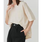 ポケット付きTシャツ コットン100% ラウンドヘム | ad thie | 詳細画像28