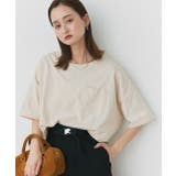 ポケット付きTシャツ コットン100% ラウンドヘム | ad thie | 詳細画像29