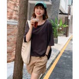 ポケット付きTシャツ コットン100% ラウンドヘム | ad thie | 詳細画像31