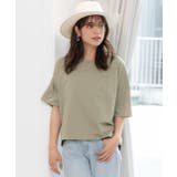 ポケット付きTシャツ コットン100% ラウンドヘム | ad thie | 詳細画像48