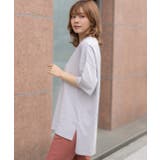 オーバーサイズチュニックTシャツ レディース カット | ad thie | 詳細画像48