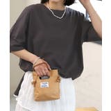 チャコール | オーバーサイズチュニックTシャツ レディース カット | ad thie