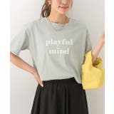 ミント | ロゴプリントTシャツ 柄 Tシャツ | ad thie