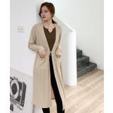 ポケット付きトッパーカーディガン | ad thie | 詳細画像23 