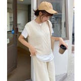 ケーブルニット×Tシャツセット セットアップ 半袖 | ad thie | 詳細画像13