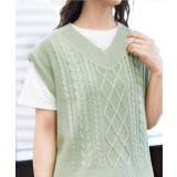 ケーブルニット×Tシャツセット セットアップ 半袖 | ad thie | 詳細画像23