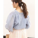 袖ボリューム２WAYシアーブラウス レディース ブラウス | ad thie | 詳細画像22 