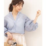 袖ボリューム２WAYシアーブラウス レディース ブラウス | ad thie | 詳細画像25 