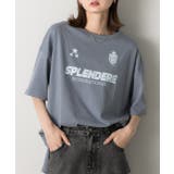 ブルーグレー | ゲームデザイン オーバーサイズTシャツ | ad thie